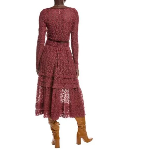 NEW  FREE PEOPLE Arcana Set / Marsala Combo 1225 - Picture 7 of 8